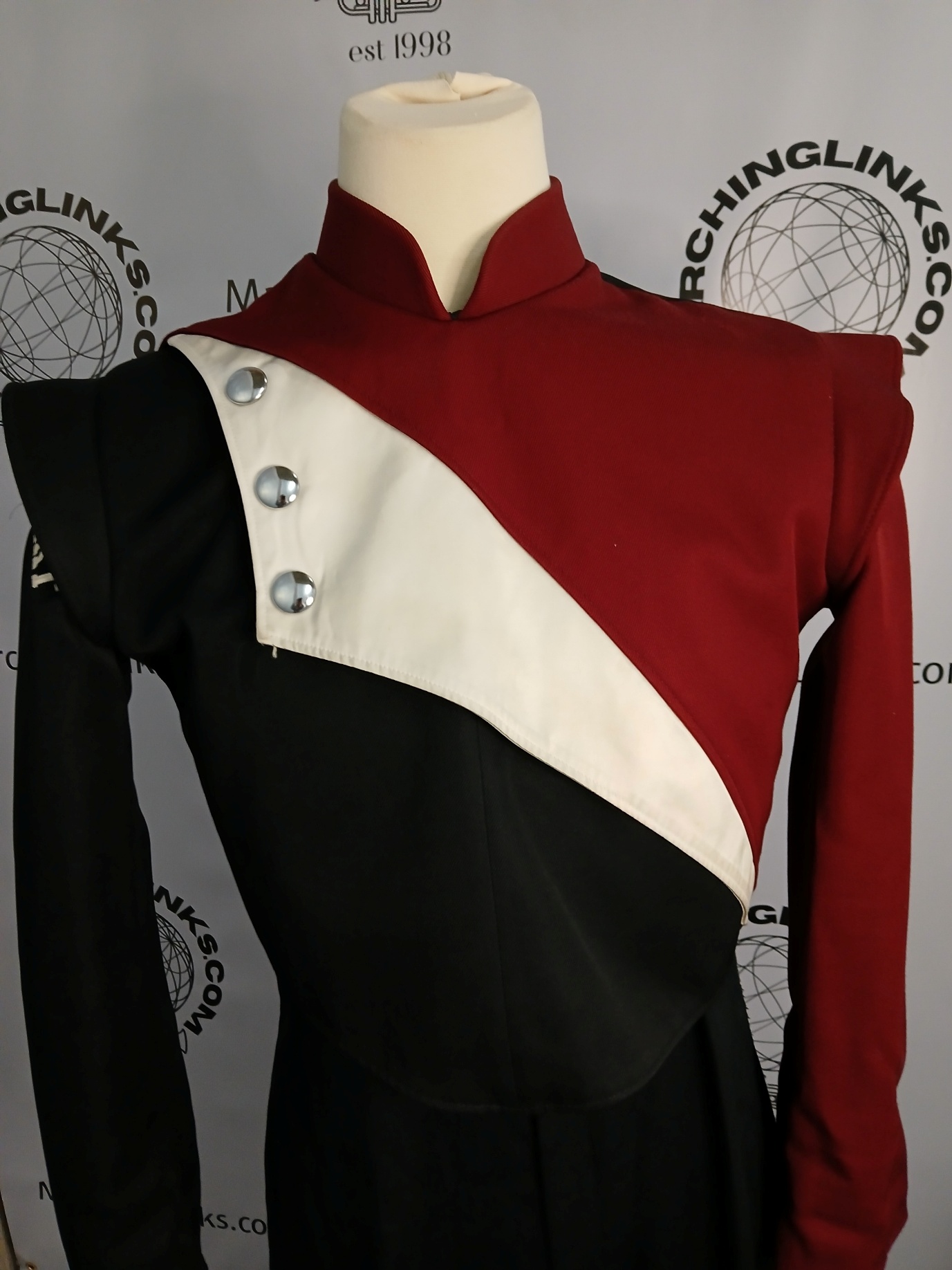149 Red, White and Black DeMoulin Marching Band Jackets