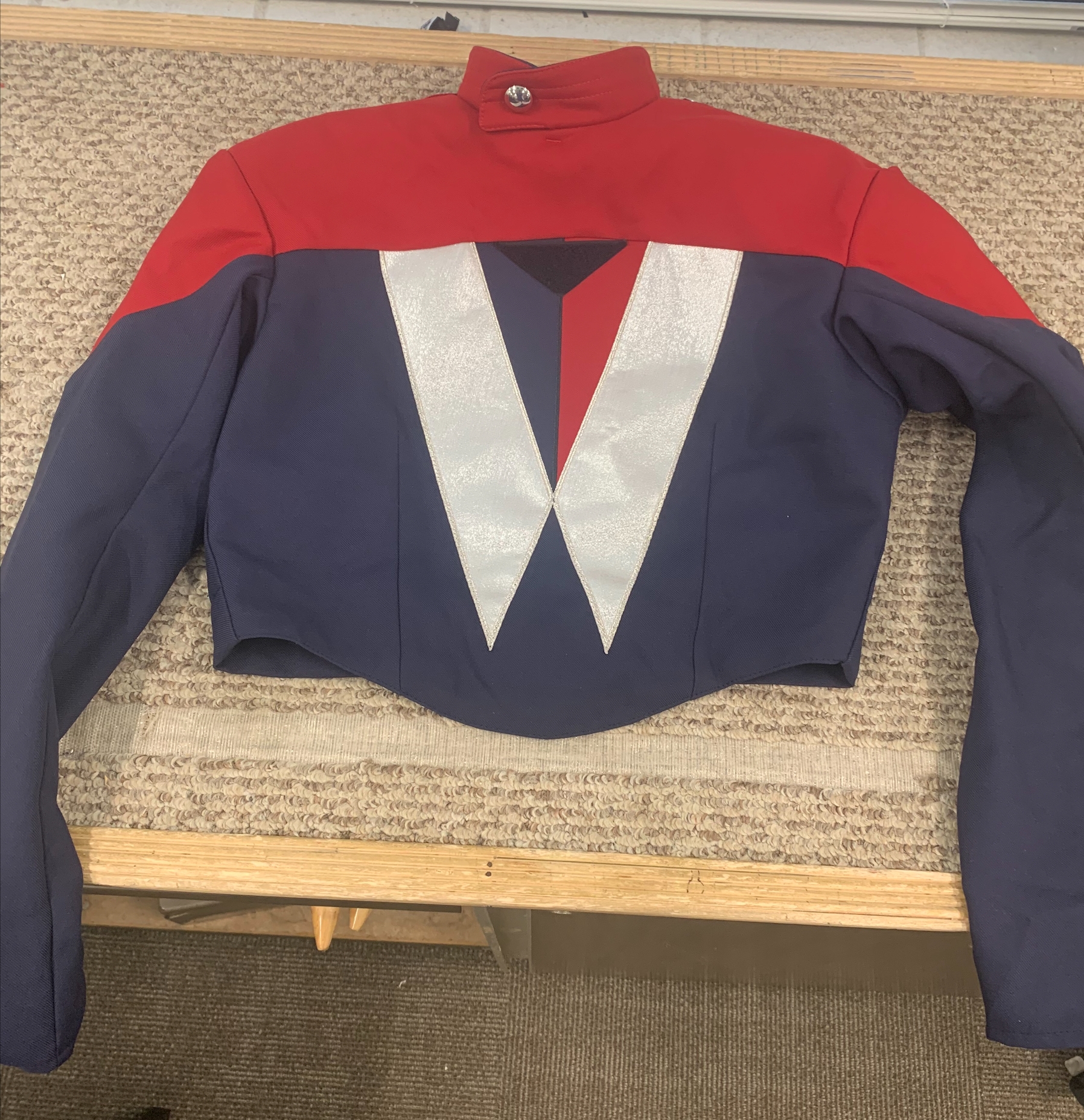 170 Red, Navy Blue & Silver Marching Band Jackets