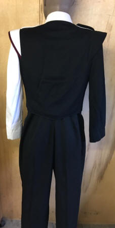 Set of 150 Maroon, Black and White Trim DeMoulin Marching Band Uniforms. Item description: Lot of 15