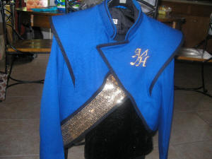 100+/- Blue and Black Marching Band or Drum Corps Uniforms