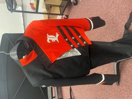 Set of 100 White, Orange, and Black, Stanbury jackets and hats - may be sold separately