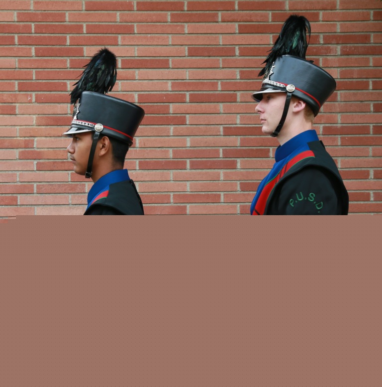 Set of 250 Black, Blue, Red, Green Marching Band Jackets