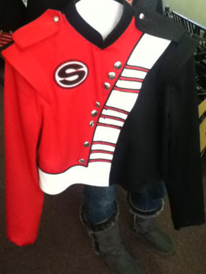 60 Red, Black and White jackets. The "S" logo is a patch and can easily