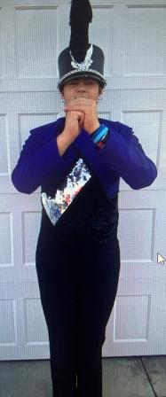 Set of 90 Purple and Black Used Marching Band Uniforms