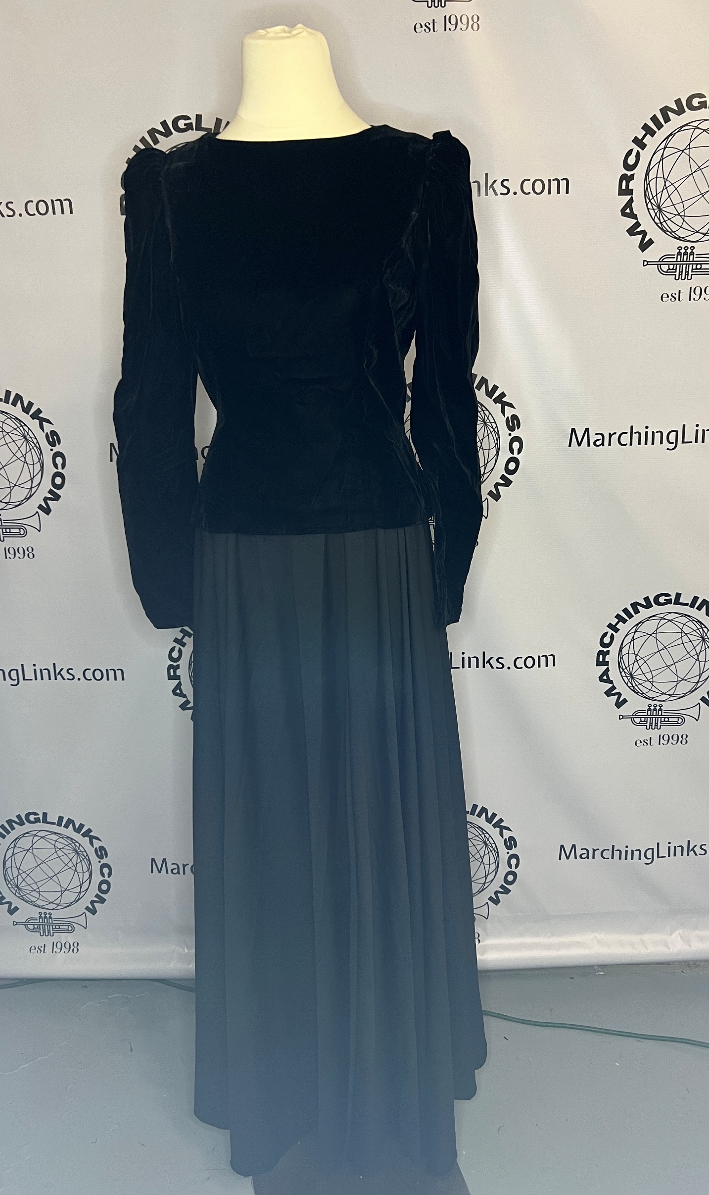 47 Black Velour Concert, Choir or Orchestra Tops and Black Skirts