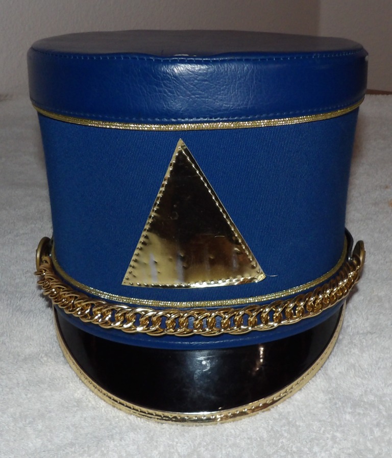 Set of 100 Blue/Gold Fruhauf Band Shako Hats
